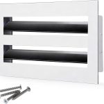 SOKNOCKK modern AC vent cover 6x4 white front view