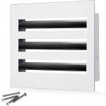 SOKNOCKK modern AC vent cover 6x6 white front view