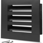 SOKNOCKK modern AC vent cover 6x6 black front view