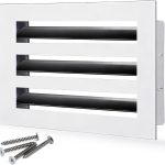 SOKNOCKK modern AC vent cover 8x6 white front view