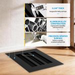 SOKNOCKK modern AC vent cover 8x6 black installed view