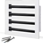 SOKNOCKK modern AC vent cover 8x8 white front view