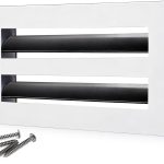 SOKNOCKK modern AC vent cover 10x4 white front view