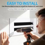 SOKNOCKK modern AC vent cover 10x4 white side view