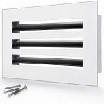 SOKNOCKK modern AC vent cover 10x6 white front view