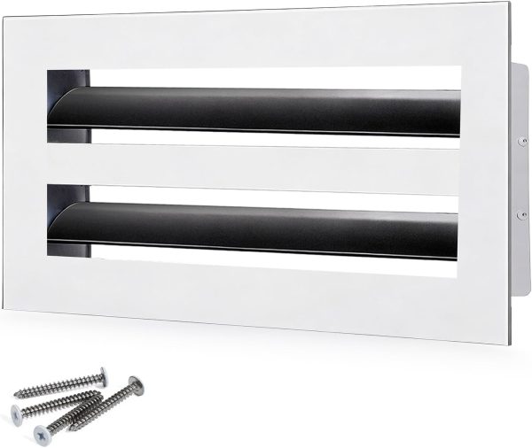 SOKNOCKK modern AC vent cover 8x4 white