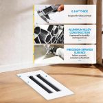 SOKNOCKK modern AC vent cover 8x4 white installed view