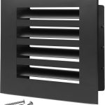 SOKNOCKK modern AC vent cover 8x8 black front view