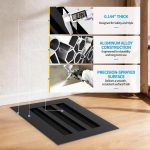 SOKNOCKK modern AC vent cover 10x6 black installed view