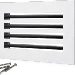 SOKNOCKK modern AC vent cover 10x8 white front view