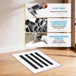 SOKNOCKK modern AC vent cover 10x8 white installed view
