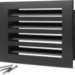 SOKNOCKK modern AC vent cover 10x8 black front view