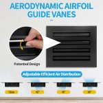 SOKNOCKK modern AC vent cover 10x8 black alternate view