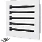 SOKNOCKK modern AC vent cover 10x10 white front view