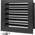 SOKNOCKK modern AC vent cover 10x10 black front view