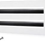 SOKNOCKK modern AC vent cover 12x4 white front view