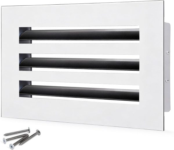 SOKNOCKK modern AC vent cover 12x6 white