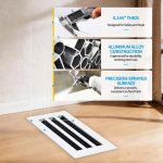 SOKNOCKK modern AC vent cover 12x6 white installed view