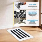 SOKNOCKK modern AC vent cover 12x8 white installed view
