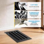 SOKNOCKK modern AC vent cover 12x8 black installed view