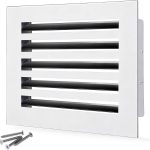 SOKNOCKK modern AC vent cover 12x10 white front view