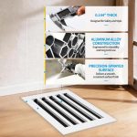 SOKNOCKK modern AC vent cover 12x10 white installed view