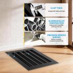 SOKNOCKK modern AC vent cover 12x10 black installed view