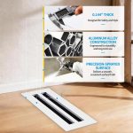SOKNOCKK modern AC vent cover 14x4 white installed view