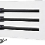 SOKNOCKK modern AC vent cover 14x6 white front view