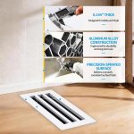 SOKNOCKK modern AC vent cover 14x6 white installed view