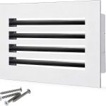 SOKNOCKK modern AC vent cover 14x8 white front view