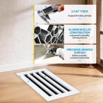 SOKNOCKK modern AC vent cover 14x8 white installed view