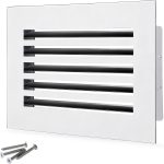 SOKNOCKK modern AC vent cover 14x10 white front view