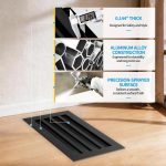 SOKNOCKK modern AC vent cover 16x8 black installed view