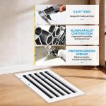 SOKNOCKK modern AC vent cover 16x10 white installed view