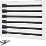 SOKNOCKK modern AC vent cover 16x12 white front view