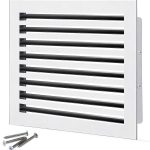 SOKNOCKK modern AC vent cover 16x16 white front view