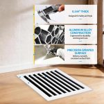 SOKNOCKK modern AC vent cover 16x16 white installed view