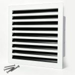SOKNOCKK modern AC vent cover 18x18 white front view