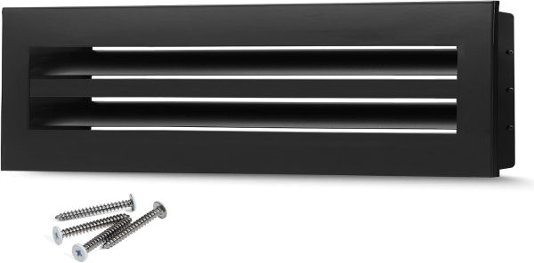 SOKNOCKK modern AC vent cover 20x4 black