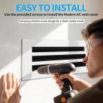SOKNOCKK modern AC vent cover 20x6 white side view