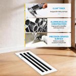 SOKNOCKK modern AC vent cover 20x6 white installed view