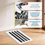 SOKNOCKK modern AC vent cover 20x8 white installed view