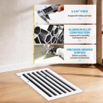 SOKNOCKK modern AC vent cover 20x12 white installed view