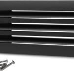 SOKNOCKK modern AC vent cover 24x6 black front view