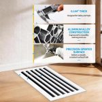 SOKNOCKK modern AC vent cover 24x12 white installed view