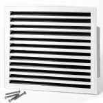 SOKNOCKK modern AC vent cover 24x24 white front view
