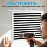 SOKNOCKK modern AC vent cover 24x24 white side view