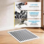 SOKNOCKK modern AC vent cover 24x24 white installed view