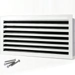 SOKNOCKK modern AC vent cover 30x14 white front view